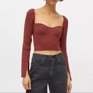NWT Urban Outfitters Juliet Portrait Neck Sweater